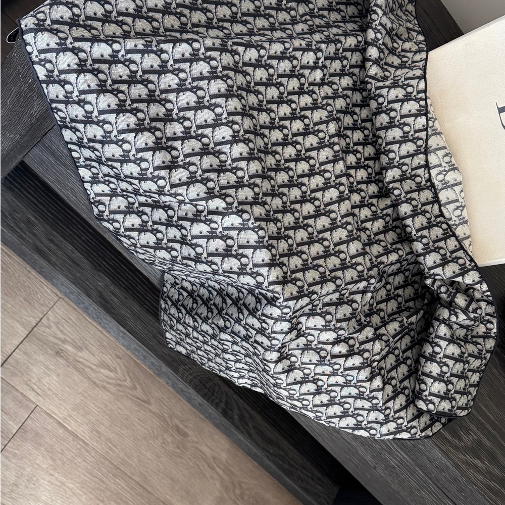 Dior Monochrome Silk-Cotton Fabric